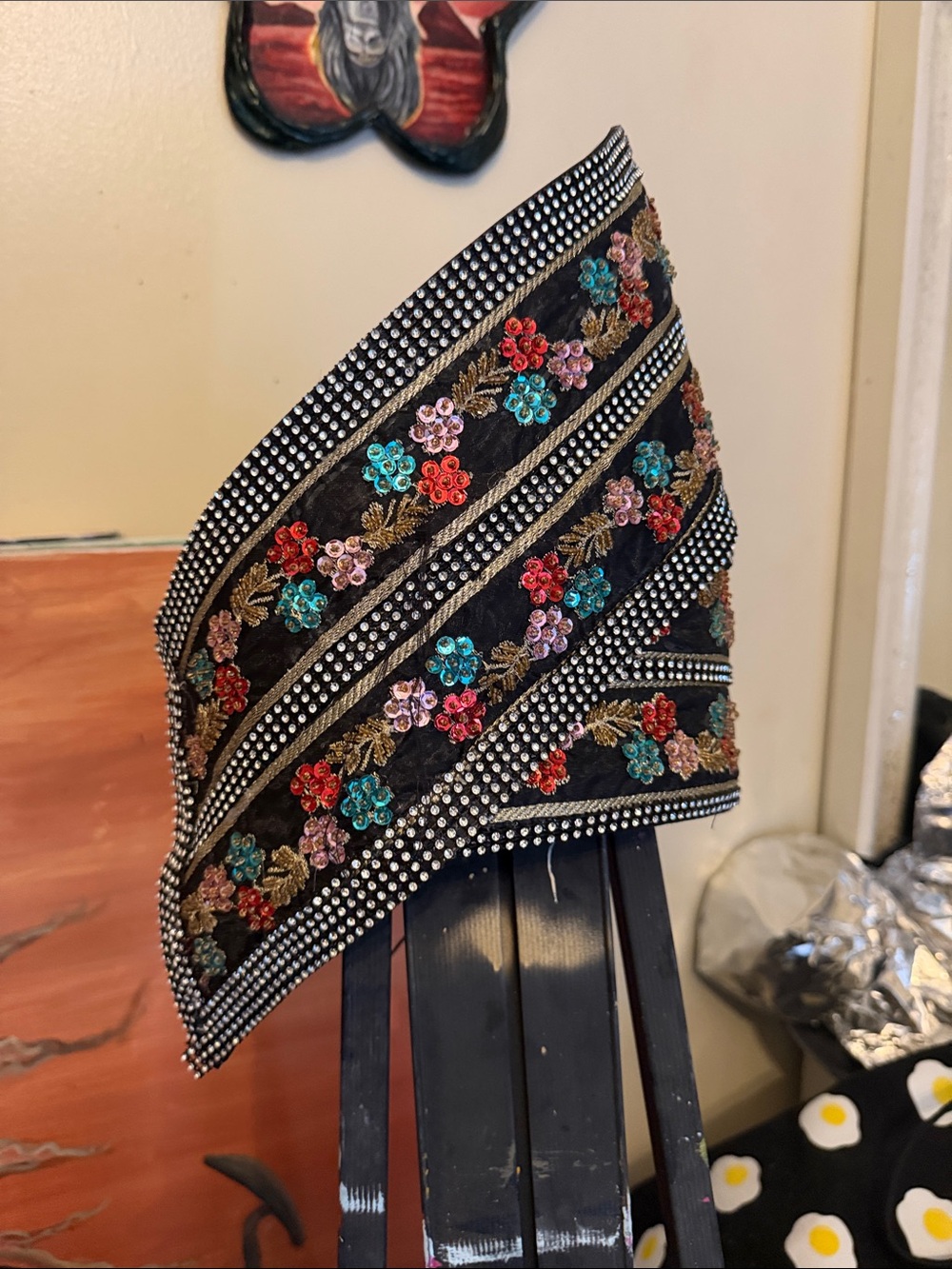 Whitetail and shon luxury bejeweled vintage turban hat
